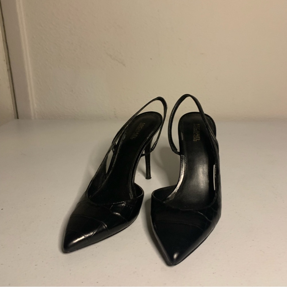 Michael Kors Black Leather Heels